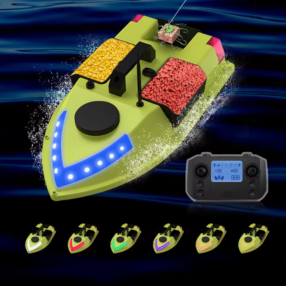 High - Tech Bait Boat RC Type With GPS Auto Return When Signal Lost 99 Positioning Night Navigation